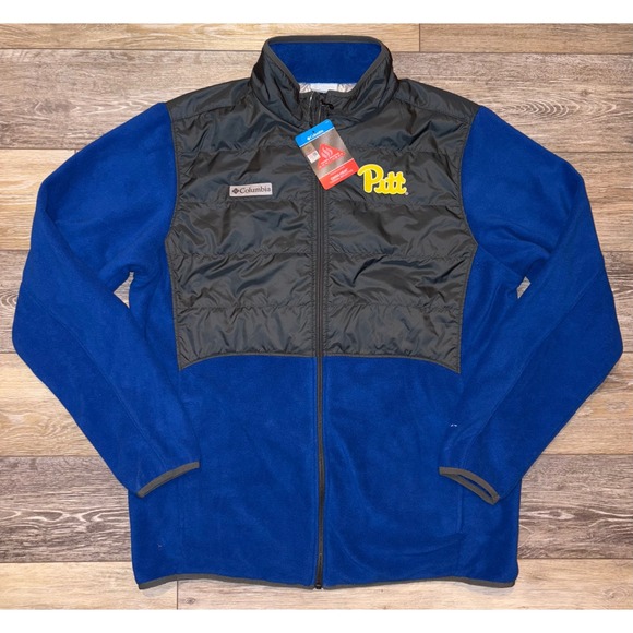 Columbia Other - NWT Men's Columbia Pitt Panthers Basin Butte Fleece Full Zip Jacket- Small
